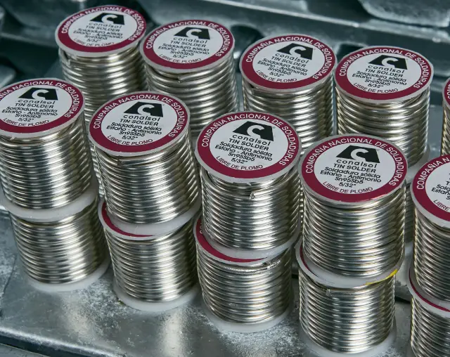 Soldadura de estaño y antimonio | Tin and antimony solder - Conalsol