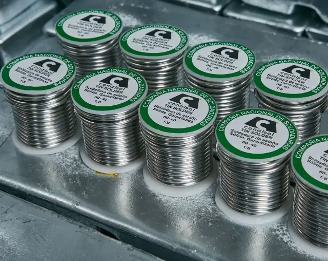 Soldadura de estaño y plomo | Tin and lead solder - Conalsol