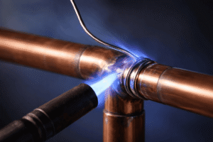 Soldeo capilar de tuberías de cobre